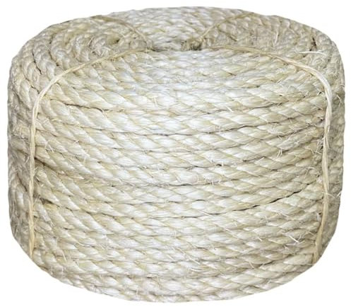 Homgoday Sisal Rope 100% 8 mm 50 m Indoor Outdoor Home Living Room Furniture