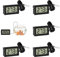 VFANDV Termómetro Acuario 5 Piezas, Mini Termómetro Digital LCD con Cable de 1m y Sonda Externa Impermeable Sensor de Temperatura para Refrigerador Congelador Acuario Coche Invernaderos