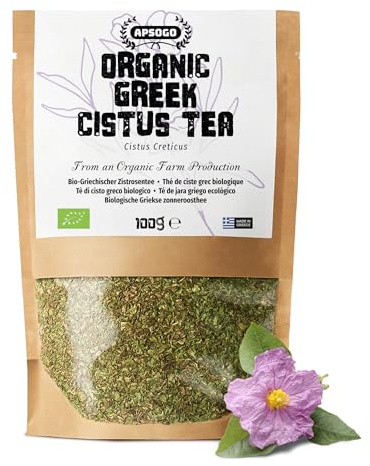 Apsogo Tisane de Ciste Grecque Bio - Cistus incanus, en Vrac, 100g