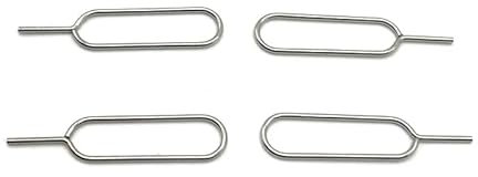 MJ Vision 4 pcs Premium SIM Card Ejector Pin, Sim Tray Removal Tool Pin Compatible with iPhone & iPads, All Mobiles - Set of 4 Pin