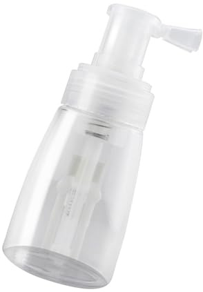 tongfeng Flacone spray in polvere, 180 ml, applicatore in fibra, spruzzatore vuoto ricaricabile per capelli, contenitore per cosmetici da viaggio, da barbiere per parrucchieri