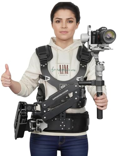 Thanos Pro C3Ⅱ Steadycam Gimbal Vest Stabilizer System, Adjustable Tilt Arm Gimbal Support Vest for DJI Ronin RS5 RS4 PRO RS3 Mini RS3 PRO RS2 RSC2, ZHIYUN Crane3S Crane2S, Payload 5~12.5kg