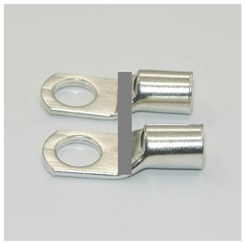 REIUAFWYGV (20) 4 AWG X 1/4 5/16 3/8 1/2 in 25mm2 TINNED Copper Lug Battery Cable Connector TERMINAL SC25-6 SC25-8 SC25-10 SC25-12(SC25-6 1L4)