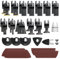 ZYNERY 93 PCS Cuchillas Multiherramienta Oscilante Hojas de Sierra Oscilante para Madera Plástico Metal Universal Accesorios para Herramientas Oscilantes de Corte
