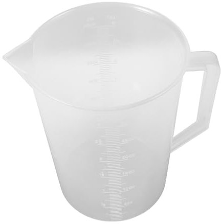 Healvian Taza Medidora De Plástico Graduaciones Para Medición De y Cocina Gran Boca Vertido Sin Derrames