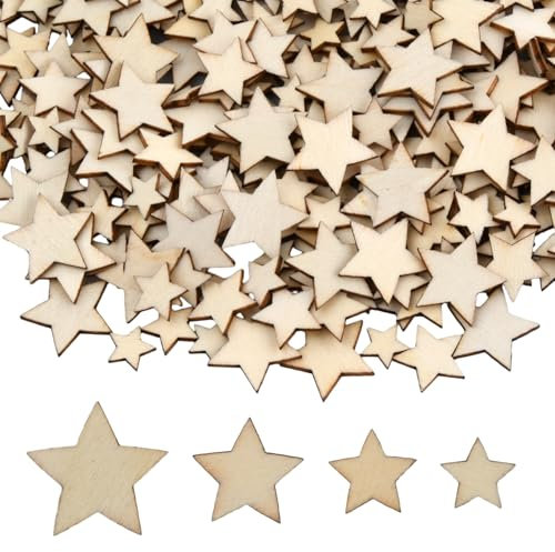 Estrellas De Madera 800 Piezas Estrellas De Madera Para Manualidades, Mini Estrellas De Madera Rodajas, Para Decoración De Mesa, Decoración De Navidad, Decoración Para Esparcir