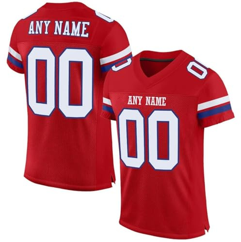 HGWOPGASD Maglie da Football Americano Personalizzate con Nome e Numero Maglietta Personalizzata per Adulti e Bambini A26