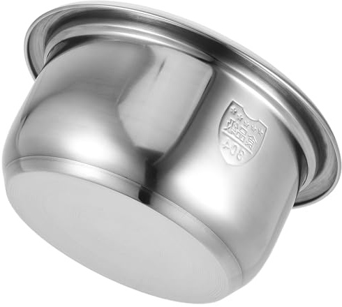 HOODANCOS Cuiseur à Riz INOX Cuve Intérieure 4L Surface Antiadhésive Conduction Thermique Homogène Compatible Plusieurs Marques Entretien Facile Récipient de Remplacement