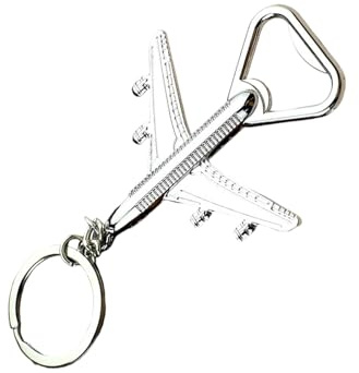 Élégant porte-clés avion multifonction décapsuleur outil léger portable pour la vie quotidienne comme cadeau décapsuleur porte-clés