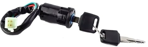 Bobina Accensione Per Scooter Elettrico ATV Motocicletta ATV Quad Dirt Bike Parti 2 Fili 4 Fili Interruttore Di Accensione Con 2 Chiavi Blocco On-off Bobina Di Accensione(B-4 Wires)