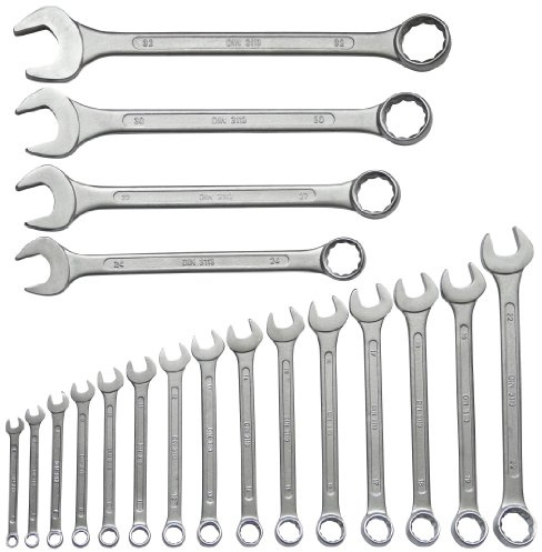 FAMEX 10340-19 Gabel Maul Ring Schlüssel Satz 19-teilig - DIN 3113-6-32 mm 15-tlg - High End Qualität