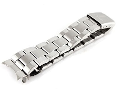 Alienwork IK Correa reloj plata Pulsera de Metal Acero