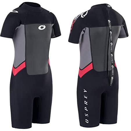 Osprey Boy's Shortie Origin Summer Short 3 mm Wetsuit - L Red