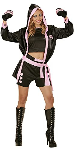 W WIDMANN MILANO Party Fashion - Kostüm Boxer für Damen, Kickboxer, Sportler, Faschingskostüme