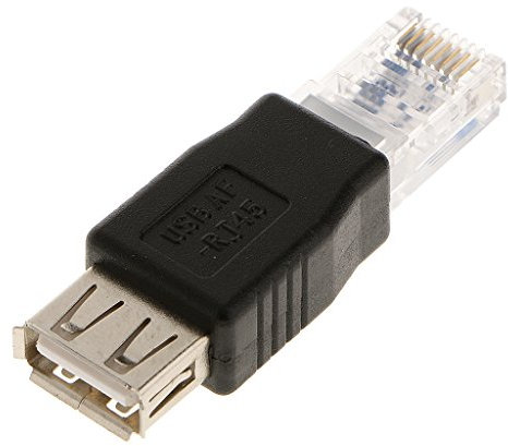 KESOTO 1x Adattatore RJ-45 Maschio A USB Femmina Adattatore da USB A Ethernet