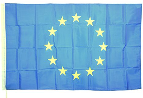G.V. Bandiera Grande dell'Europa European Flag UE Unione Comunità Europea cm 250x150