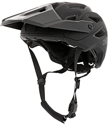 O'NEAL | Casco para Bicicleta de montaña | Enduro Trail Downhill | Forro Que Absorbe el Sudor, Cumple con la Norma de Seguridad EN1078 | Casco Pike IPX® Solid | Adulto | Negro Gris | Talla L/XL