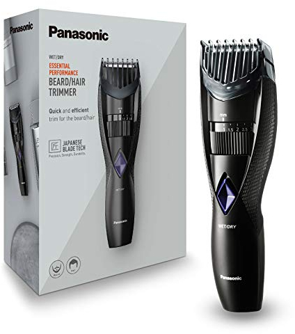 Panasonic ER-GB37-K503 Bartschneider, Haarschneider, Körperhaartrimmer, präzise, wasserdicht, abwaschbar, Schwarz