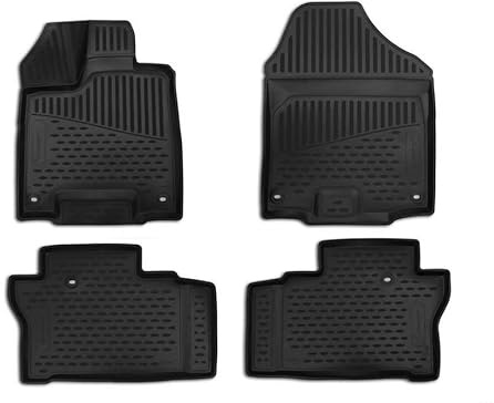 Element 3D Gummimatten Passgenaue Fußmatten Honda-Pilot 2016-5sitze (USA) 4tlg
