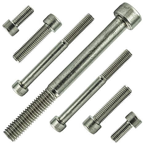 AGBERG - M2 x 8 mm Zylinderschrauben mit Innensechskant und Vollgewinde - Zylinderkopfschrauben [100 Stück] aus Edelstahl A2 V2A, rostfrei - DIN 912 (ISO 4762)