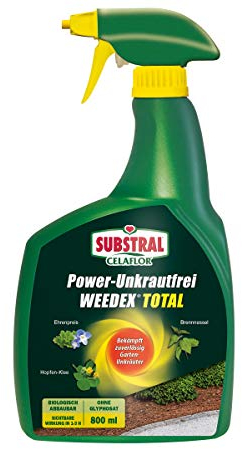 Substral Celaflor Power Unkrautfrei Weedex Total, 800ml Sprühflasche - Unkrautvernichter gegen Unkräuter, Gräser und Moos