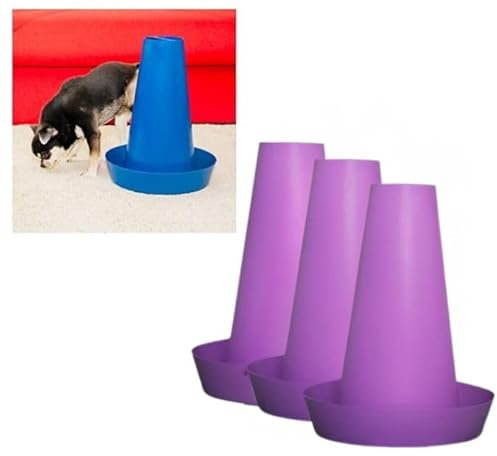 PIPPI Hundetoilette Hundepads Hundematten pflegeleichtes Hundeklo für drinnen und draußen Hunde WC für optimale Hundehygiene geruchlos Welpen Toilette Umweltfreundlich Maße 28x36cm Lila 3ter Pack