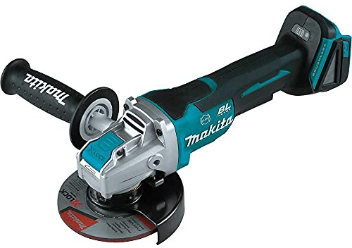 Makita XAG26Z-R 18V LXT Lithium-Ion Brushless Paddle Switch X-LOCK 4-1/2 in. / 5 in. Cordless Angle Grinder with AFT (Tool Only) (Renewed)
