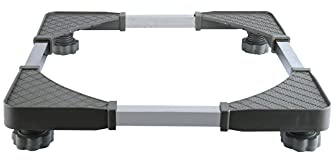 Waschmaschinen Untergestell 4 Füße Höhe 8-12cm Erhöhter Untergestell Für Kühlschrank Ständer Verstellbare Länge 50-63cm Breite 50-60cm Stand für Trockner Antirutschmatte