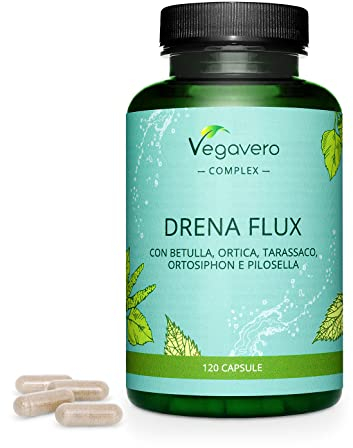 Brennnessel Komplex Vegavero | 100% Pflanzlich | Mit Extrakten aus Birke, Löwenzahn & Brennnessel | Alternative zu Entwässerungstabletten | 120 Kapseln | Vegan