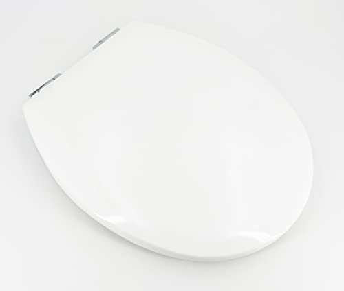 ADOB, WC Sitz Klobrille Holzkern weiss mit Absenkautomatik, sehr stabil, bis 200kg belastbar, 38022