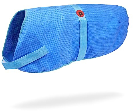 Petface Cooling Summer Dog Coat, 60 cm, Blue | Water Activated, Reusable, Helps Prevent Overheating for Medium to Large Dogs