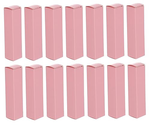 Abaodam 50stücke Pack Kraftpapierboxen Kleine Geschenksverpackung Lippenstiftboxen Lipglossverpackung Boxen