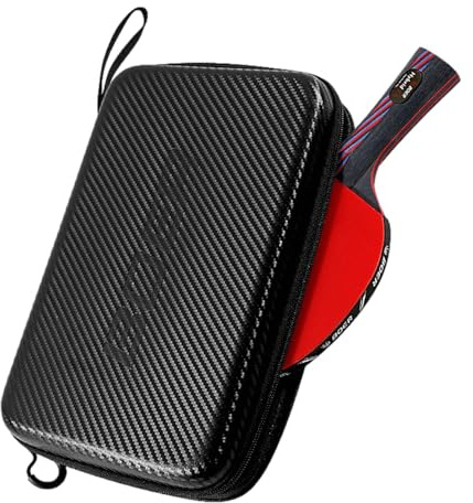 Vbnuyhim Tischtennis-Tasche – Tischtennisschläger – wasserdichte Hartschale für Tischtennisschläger Tischtennisschläger Hülle Wasserdichtes Innenfutter Schutz für Pong Paddle Schläger