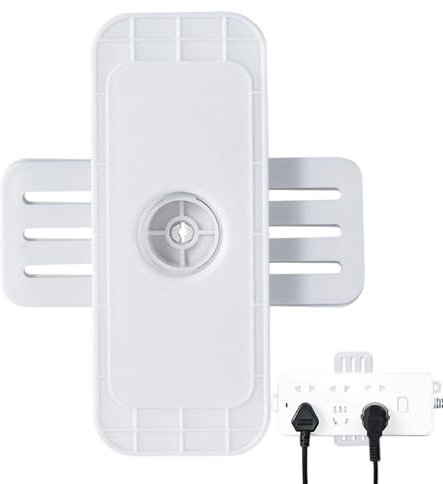 Organizzatori di prese - Supporto da parete antiscivolo per attrezzi | Organizzazione di cavi multifunzione con fissaggio rotante, compatibile con legno, metallo e ceramica