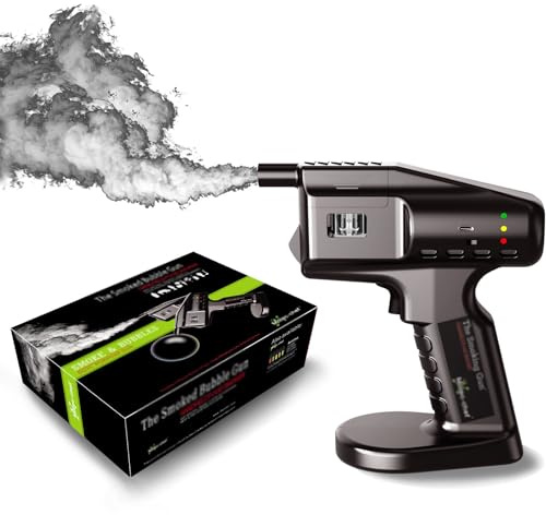 Cocktail Smoker Kit, Portable Cocktail Smoke Bubble Gun with Comfortable Handle, Handheld Cocktail Flavour Blaster Gun, for Elevating Drinks & Food with Flavour-rich Clouds