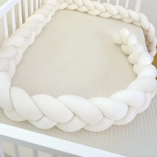 GYCF Trenza Almohada de Serpiente, Cojin Nudo, Alfombra Anticolisión para Cama, Trenza Almohada de Nudo, Cojines Cama Decorativos, Suave Tejido a Mano para Cama,A01,1 m