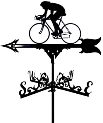 Weather Vane, Wind Vanes for Yard Animals Metal Weathervane Roof Mount Gardens Outside Black Weathervanes Farmhouse Farm Barn Sheds Patio Coop(Q95)