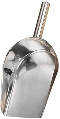 AUTSUPPL Pelle à Glace INOX Multifonctionnelle Pelle Alimentaire Sécurisée sans Revêtement Chimique Résistante Aux Chutes pour Glace Farine Grains et Bonbons