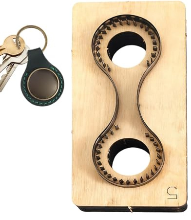 Troquel De Corte Para Llavero De Cuero | Suministros De Manualidades Precisos De Madera - Troquel De Punzonado Para Formas De Cuero | Para Manualidades, Gofrado, Mujeres, Principiantes, Proyectos