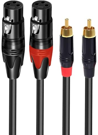 Xinsheinelry Câble Double Mâle Double Femelle 1 M Manteau Tressé Bondé Raccords Plaqués Or Pour Hello If Arrangements Enhancers Câble De Salle Multimédia