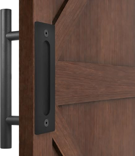 Xingwenhao Maniglie Porte Interne, 30 cm Maniglia Porta Scorrevole, Maniglie per Porte Scorrevoli Invisibile per Porta da giardino in legno, ante di mobili per casa
