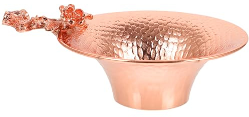 HOMSFOU Colino per Tè in Rame a Forma di Fiore di Prugno Filtro Infusore per Tè Kung Fu Accessorio Resistente al Calore Filtro Delicato Utensile Pratico per Infusione Tradizionale