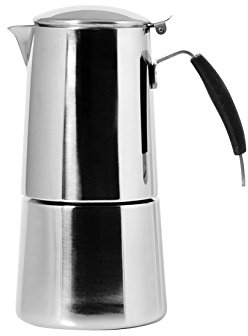 Ilsa Omnia Express Caffettiera Espresso, Induzione, Acciaio Inox 18/10, Tazze 9