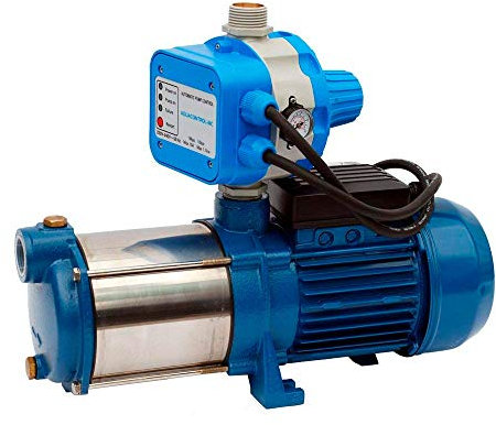 BCN Bombas - GP-BM 135/Aquacontrol-MC: Bomba de Agua Industrial de Hierro y Acero Inoxidable, Plata