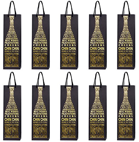 10 Flaschentüten Geschenktüten für Weingeschenke wie Wein Prosecco und Champagner