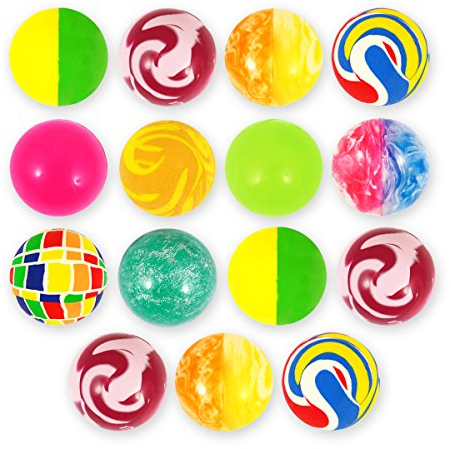 PartyPackTM 15X Bunte Flummis/für Kinder-Geburtstag Jungen und Mädchen/Mitgebsel/Kindergeburtstag Gastgeschenke/Gummiball/Springball/Flummi Set