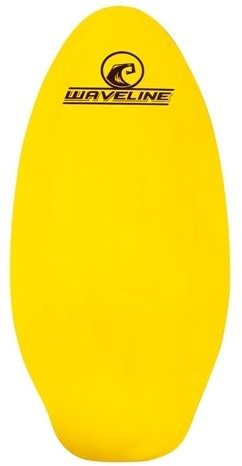 Waveline Neon Wooden Skimboard (Choose Size and Color) (Yellow, 41)
