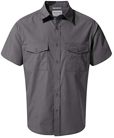 Craghoppers Men's Kiwi Short Sleeved Shirt Anti-Insect Trail Top Ombre Blue M