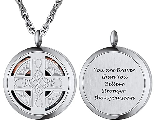 PROSTEEL Collana Personalizzata con Foto e Incisione Gratuita in Acciaio Inossidabile Albero della Vita/Nodo Celtico con Confezione Regalo