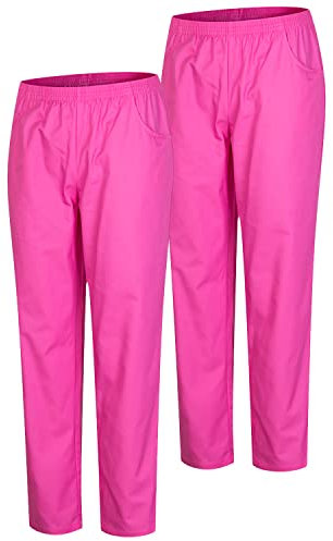 MISEMIYA - Pack 2 Pcs - PANTALÓN Sanitario Unisex - Uniforme Sanitario Uniformes MEDICOS PANTALÓN DE Trabajo - Ref.8312 * 2 pcs - L, Fucsia 21